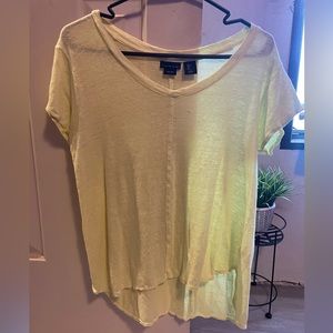Yellow v neck